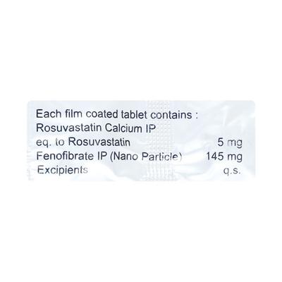 Lipirose F 5mg Tablet 10'S - High Cholesterol-Dys