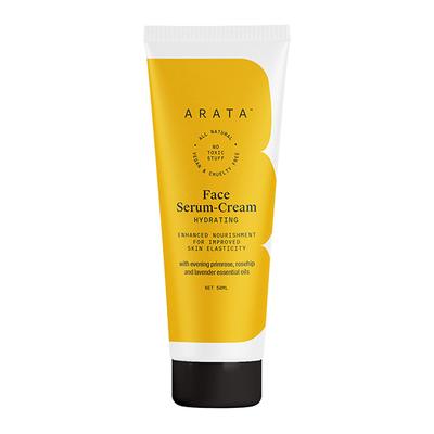 Arata Natural Hydrating Face Serum-Cream With Evening Primrose, Rosehip & Lavender Oil 50 ml - Face Serum