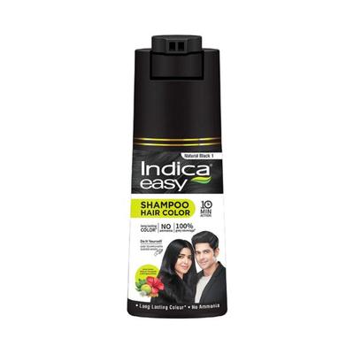 Indica DIY Shampoo Hair Color Natural Black 1 Pet 80 ml - Shampoos