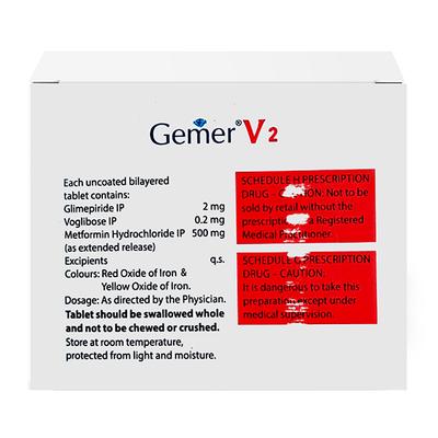 GEMER V 2 Tablet 15's - Diabetes-Ant