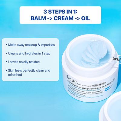 Belif Aqua Bomb Smart Cleansing Oil Balm 100 ml - Make Up Removers
