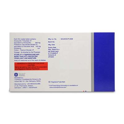 Ampoxin CV 625mg Tablet 10'S - Bacterial Infections-Pen