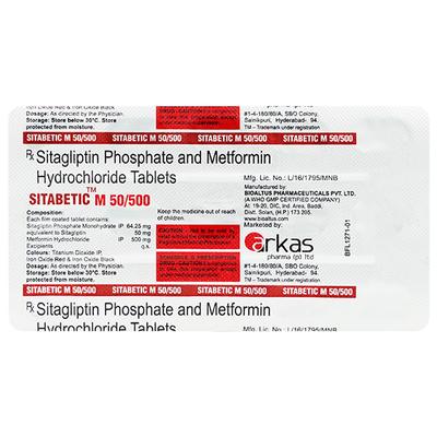 SITABETIC M Tablet 15's - Diabetes-Ant
