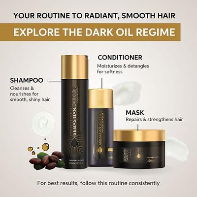 Sebastian Professional Dark Oil Lightweight Hair Mask 150 ml - Hair Masks & Packs