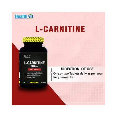 Healthvit Fitness L-Carnitine- Tablets 60's - General Health