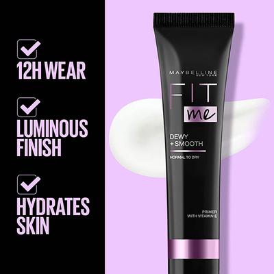 Maybelline New York Fit Me Primer Dewy + Smooth - Normal To Dry Primer With Vitamin E 30 ml - Primer