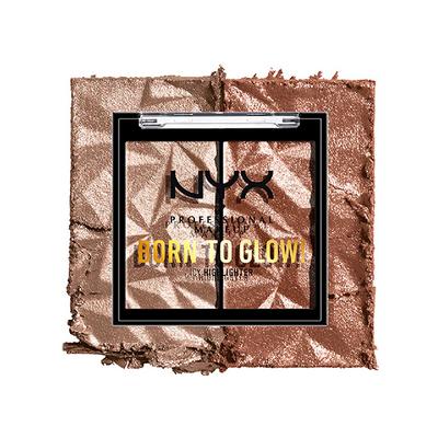 Nyx Professional Makeup Born to Glow Icy Highlighter Duo - High Key Flex 5.7 gm - Highlighters & Illuminators