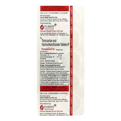 Teldawn H 40mg Tablet 10'S - Hypertension-Ang
