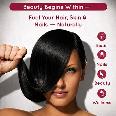 Purna Gummies Biotin Cranberry Flavour Gummy for Hair, Nails and Skin, 1 daily 30's - Hair & Skin