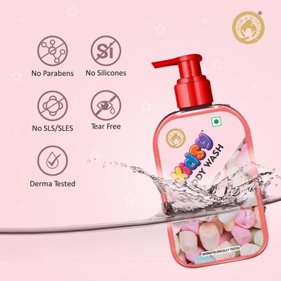 Mom & World Kidsy Body Wash - Marshmallow 240 ml - Baby Body Wash