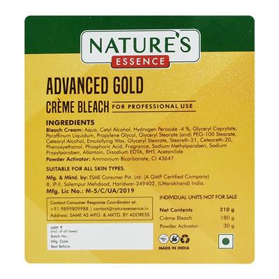 Nature's Essence Advanced Gold Creme Bleach 210 gm - Face Bleach