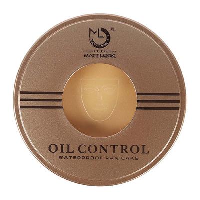 Matt Look Oil Control Waterproof Pan Cake, Face Makeup, Natural Sweep 15 gm - Compact Powder