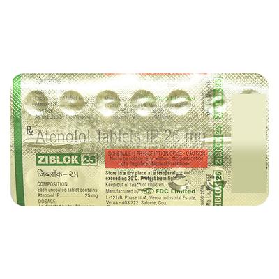 Ziblok 25mg Tablet 14'S - Hypertension-Bet