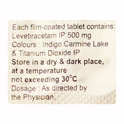 Levacetam 500mg Tablet 10'S - Epilepsy/Convulsion-Ant