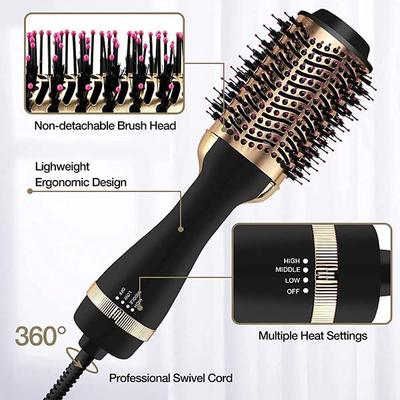 Bronson Professional Blow Hair Dryer Brush Hot Air One Step Dryer Styler & Straightener 12's - Straighteners