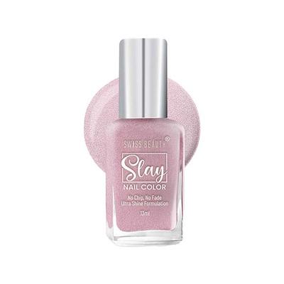 Swiss Beauty Slay Nail Color, Shade - Pink Crush 13ml - Nail Polish