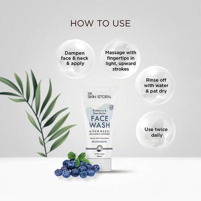 The Skin Story Facewash - Shea Butter & Blueberry 100 ml - Face Wash & Cleansers