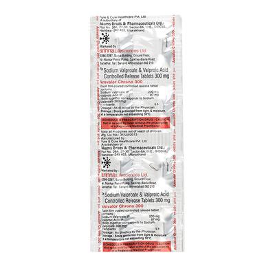 Amvalor Chrono 300mg Tablet 10'S - Epilepsy/Convulsion-Ant