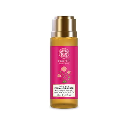 Forest Essentials Delicate Facial Cleanser Mashobra Honey, Lemon and Rosewater 50ml - Face Wash & Cleansers