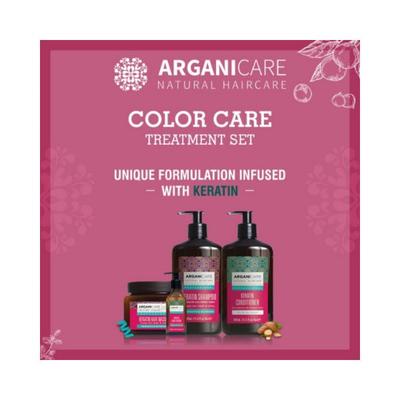 Arganicare Natural Color Care Luxury Treatment Set Shampoo Conditioner Serum and Masque 1400ml 4's - Shampoos