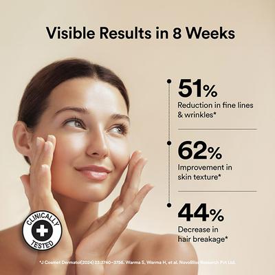 Wellbeing Nutrition Vegan Pro Collagen, Clinically Proven Plant Based Peptides, Hyaluronic Acid, Astaxanthin, Resveratrol 1 gm - Multi-Vitamins