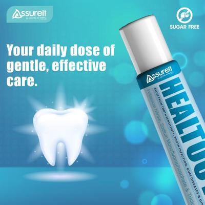 Assureit Healtooth Potassium Nitrate, Sodium Monofluorophosphate & Triclosan Tooth Gel 100 g - Toothpaste