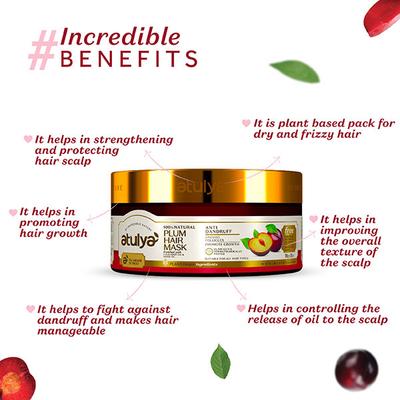 Atulya Plum Hair Mask 200 gm - Hair Masks & Packs