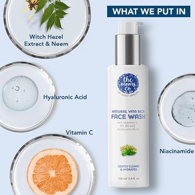 The Mom's Co. Natural Vita Rich Face Wash 100ml - Scrubs & Exfoliants