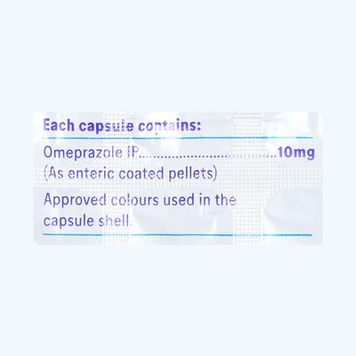 Omez 10mg Capsule 15'S - Ulcer/Reflux/Flatulence-Aaa
