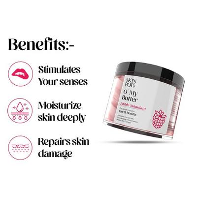 Skin Pot Co O My Butter with Edible Stimulant Yum and Results 100 gm - Body Butter