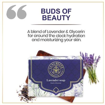 Luxuriate Lavender Soap with Real Lavender Rejuvenating Body Beauty Soap 125 gm - Soaps
