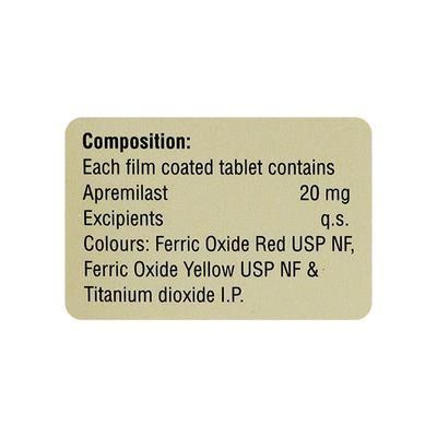 APREZO 20 Tablet 4's - Psoriasis/Seborrhea/Ichthyosis-Pso