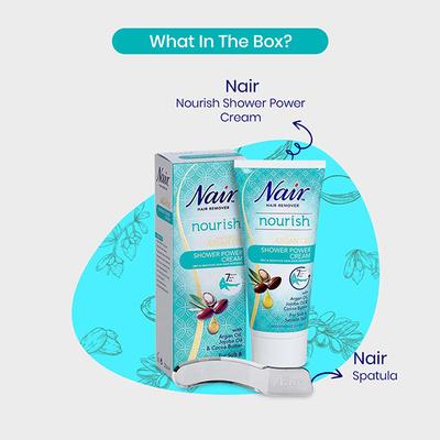 Nair Nourish Shower Power Cream - Argan Oil 200 ml - Hair Creams