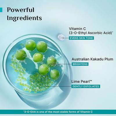 Pilgrim Vitamin CgEL FACE WASH Kakadu Plum & Lime Pearl for exfoliation & glowing skin 100 ml - Face Wash & Cleansers