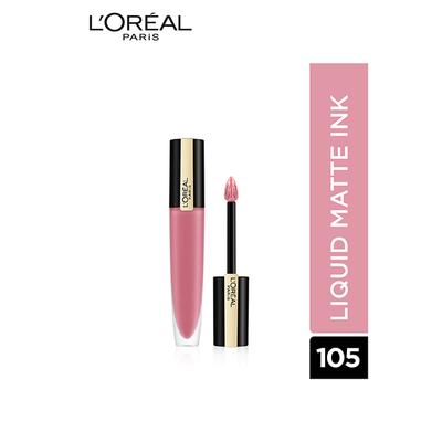 L'Oreal Paris Rouge Signature Matte Lipstick, 105 Rule 7ml - Lipsticks