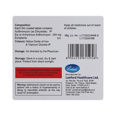 AZIFORD 250 Tablet 10's - Bacterial Infections-Mac