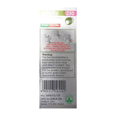 Seroflo 250 Synchrobreathe with dose counter Inhaler 120Mdi - Asthma/COPD-Ast