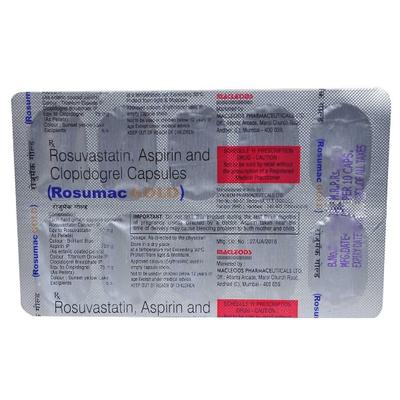 Rosumac Gold 10mg Capsule 10'S - High Cholesterol-Dys