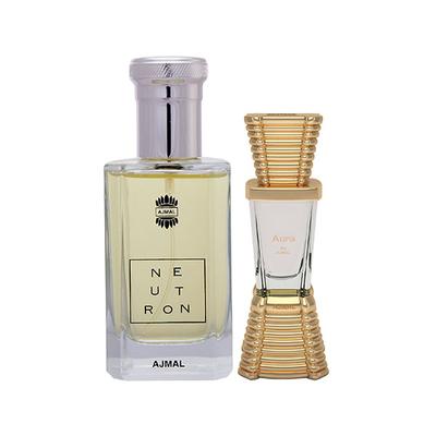 Ajmal Neutron EDP Citrus Fruity Perfume And Aura Concentrated Perfume Oil Floral Fruity 110 ml - Perfumes (Edt/Edp)