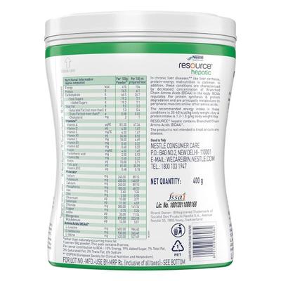 Nestle Resource Hepatic Powder - Vanilla Flavour (Pet Jar) 400 gm - Vital Health