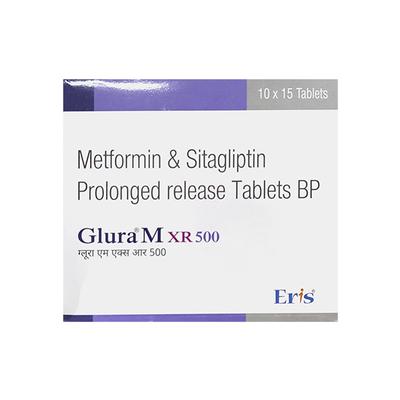 GLURA M XR 500 Tablet 15's - Diabetes-Ant