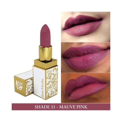 Just Herbs Ayurvedic Creamy Matte Lipstick with Jojoba Oil & Vitamin E Mauve Pink 4.2gm - Lipsticks