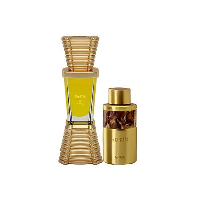 Ajmal Selfie Concentrated Perfume Oil Woody Aromatic Attar And Aurum Concentrated Perfume Oil Fruity Floral Attar 20 ml - Deodorants/Roll-Ons