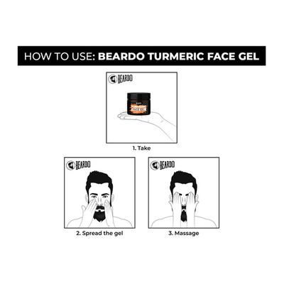 Beardo Face Gel - Turmeric 50 gm - Face Gels