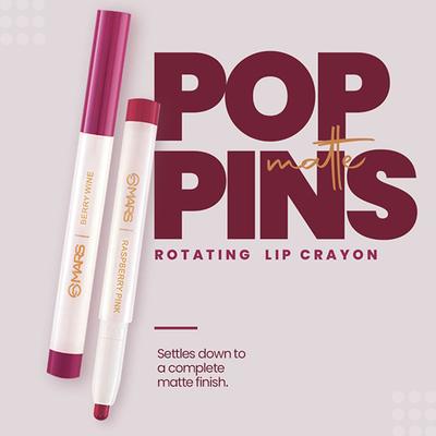 Mars Poppins Lip Crayon (Pink Attack-10) 1.3gm - Lip Crayons