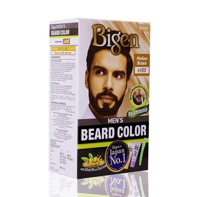 Bigen Men's Beard Color No Ammonia - Medium Brown B105 40gm - Crème
