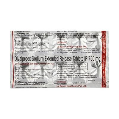 Divalgress ER 750mg Tablet 10'S - Epilepsy/Convulsion-Ant