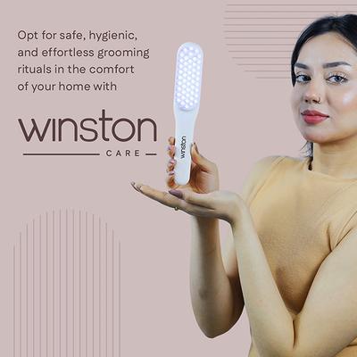 Winston Led Hair Growth Therapy Comb Detangling Red & Blue Light Mode Scalp Vibration 200 gm - Hair Combs