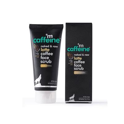 mCaffeine Milky Brew Coffee Face Scrub 24Hr Moisturization with Almond Milk for All Skin Types 75gm - Face Scrubs
