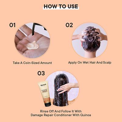 Quench Damage Repair Shampoo with Quinoa Protein 250 ml - Shampoos